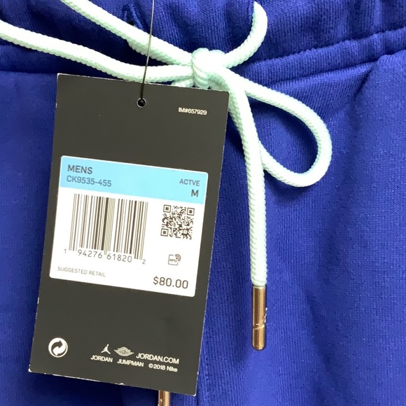 NWT Men’s Nike MJ Sport DNA Fleece Pants size Medium - Picture 2 of 4